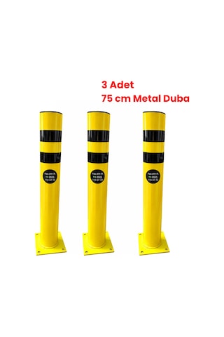 Metal Delinatör Kulaksız Sarı-siyah 3'lü Set
