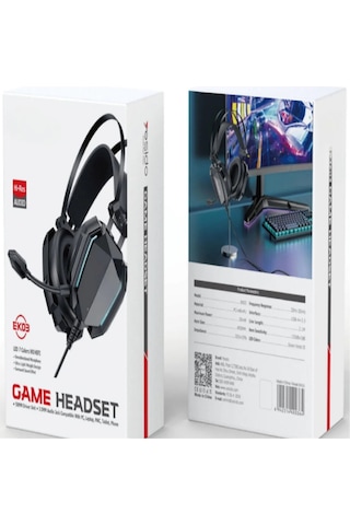 Oyuncu Kulaklığı Kablolu Rgb Aydınlatma Usb Girişli Mikrofonlu Gaming Kulaklık
