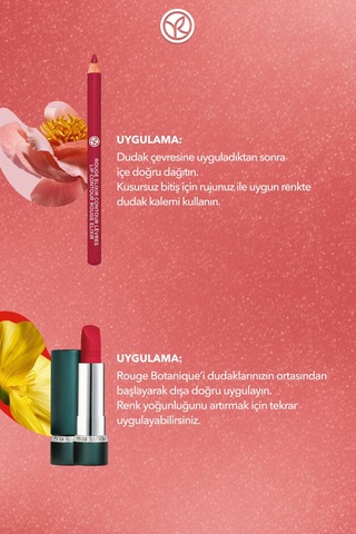 Yves Rocher Mat Dudak Duo Makyaj Seti- Dudak Kalemi -kırmızı & Mat Ruj - Nar Kırmızısı