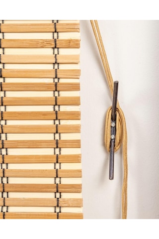 Rodos Ahşap Bambu Stor Perde 150 X 180 Çok Renkli