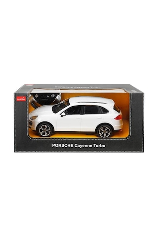 Rastar Rastar 1:14 Porsche Cayenne Turbo Uzaktan Kumandalı Işıklı Araba Beyaz Renkli