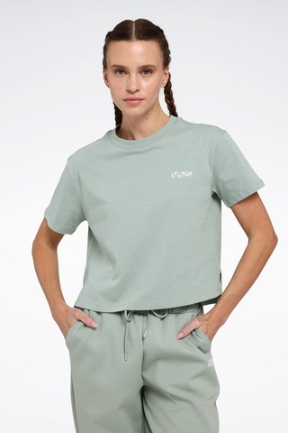 Reebok Kıkıs Tee Yeşil Kadın Kısa Kol T-shirt Yeşil