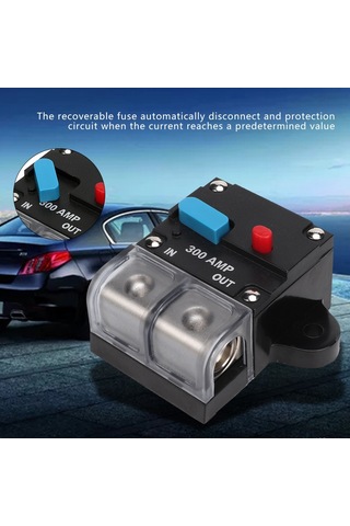 Lemestar Oto Elektrikli Cihazları Koruyucu 300a Manuel Sıfırlama Özelliği Tekrarlı Kullanimlı Akım Kesici