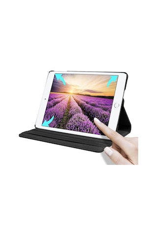 Ipad Pro 12.9'' Uyumlu 2020 A2229 2069 2232 Uyumlu 360 Dönerli Tablet Kılıfı + Kalem Arka Kapak