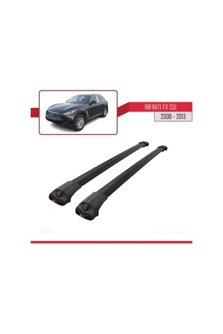 Infiniti Fx S51 2008-2013 Arası İle Uyumlu Ace-1 Ara Atkı Tavan Barı Siyah