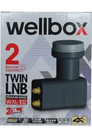 Wellbox Bağımsız 2 Çıkış Hd 4K 3D Twin Çiftli 2 Li Lnb İkili Lnb