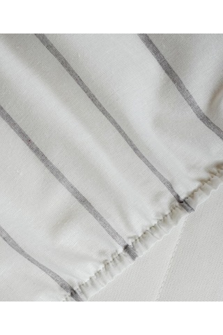 Cotton Collection Tek Kişilik Çizgili Çarşaf Seti Rayuna Renkli