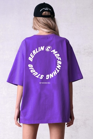 Madmext Mad Girl Mor Baskılı Tişört Mg1197-mor Mor