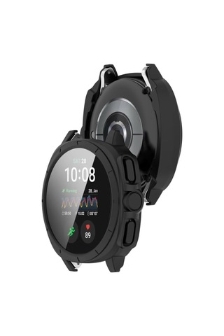 Samsung Galaxy Watch 7 40mm İçin 2 Si 1 Arada Sert Polikarbonat Kasa Ve Ekran Koruyuculu Kılıf Dokunma Ve Netliği Etkilemeyen Çizilme Ve Darbe Önleyici Watch 7 40mm Koruyucu Kılıf Siyah Çok Renkli