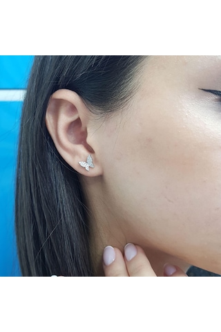 Lova Pırlanta Kelebek Küpe - 3040083