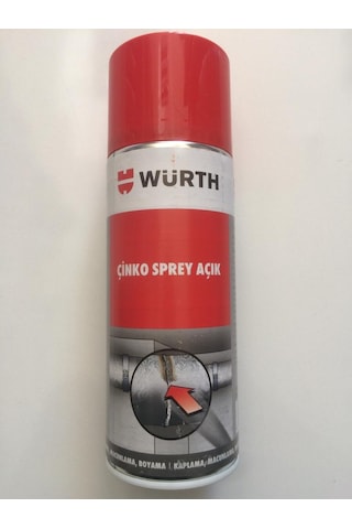 Würt Çinko Renk Sprey Boya Çinko Açık Renkli 400 ML Germany