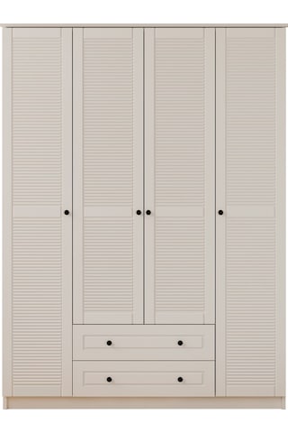 Rabi Mobilya Diva Country 4 Kapak 2 Çekmece Mega Gardırop