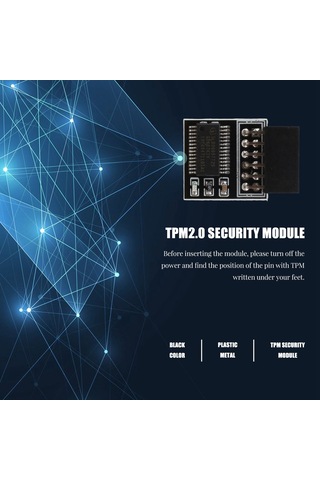 Tpm 2.0 Şifreleme Güvenlik Modülü Uzaktan Kart Lpc-12pın Modülü