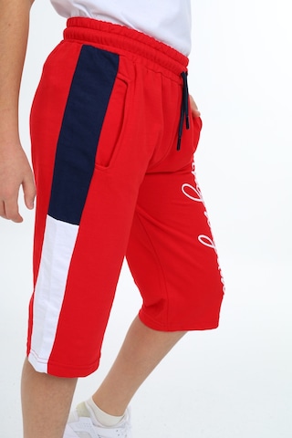 Erkek Çocuk Garni Detaylı Kapri Alt 12204 Kırmızı