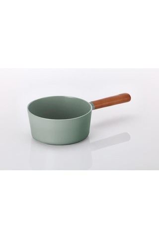 Neoflam Fika Cam Kapaklı Alüminyum Döküm Sos Tencere 18 CM Gri