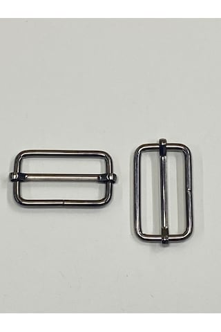 Karantuhafiye Çanta Sürgüsü / Ayar Tokası / 2 Li Set / 3 Cm Antrasit 4 Cm Antrasit 4 Cm Antrasit Çok Renkli