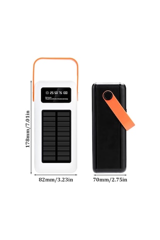50000 Mah Powerbank Lcd Göstergeli / Solar Güneş Enerjili / Işıkl Diğer