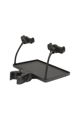 Trendooze Mikrofon Standı Tepsi Ses Kartı, 2 Telefon Tutucu,raf