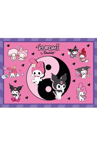 Kuromi Parti Seti 8 Kişilik Afişli - Kuromi Doğum Günü Süsleri Se