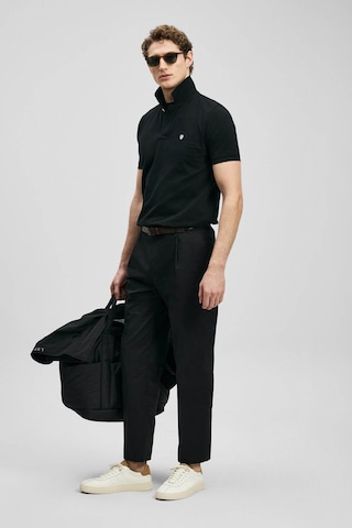 Lufian Laon Smart Siyah Erkek Polo Yaka T-shirt 111040230