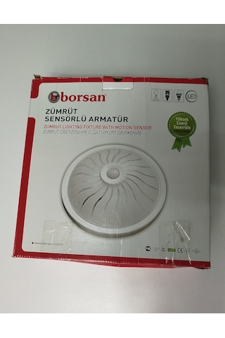 Sensörlü Armatür Ledli 15w 6500k Beyaz Işık Acil Kitli Zümrüt Beyaz