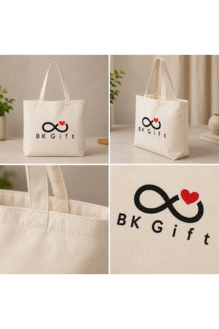 Logonuza Özel 10 Adet Fermuarlı Kırık Beyaz Makyaj Ve Organizer Çantası 20x25 Cm