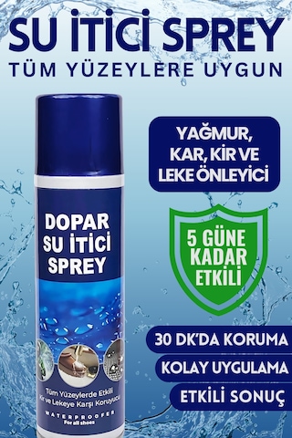 Dopar Su Itici Leke Onleyici Su Geçirmezlik Sprey Waterproof Spray 250ml Naturel