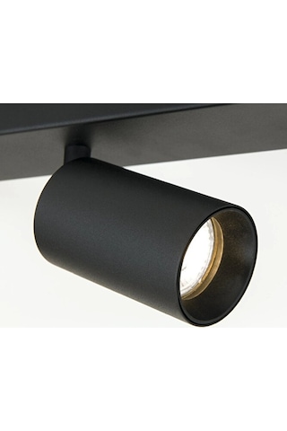 Modern Siyah Metal 150 Cm Gu10 Led Spot Avize Sekizli 8 Lihareket