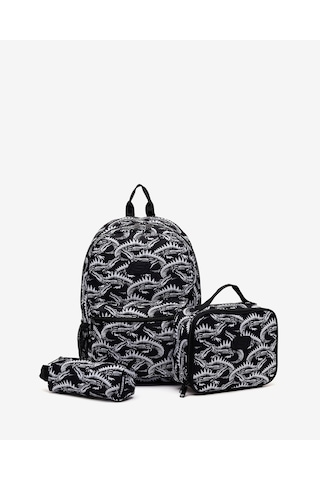 Skechers B Utılıty Backpack Set 2.0 Büyük Erkek Çocuk Siyah Sırt Çantası Skch8357-dblk