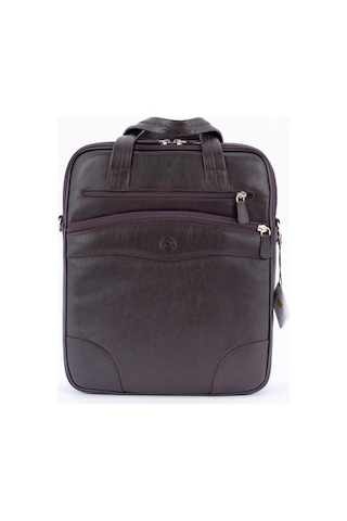 122 Model Hakiki Deri Dikey Evrak Çantası, Laptop-tablet Çantası Siyah.-125839 Siyah