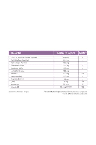 Suda Collagen Fxone Hidrolize Kolajen,glukozamin,vitamin C,msm,boswella,eklem- Kemik 60 Tablet X3 Adet