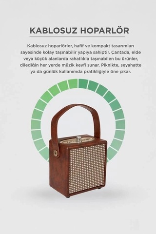 Özel Üretim Torima Bluetooth Hoparlör Wooden Case X2 Kahverengi Salon Seyahat Ses Sistemi