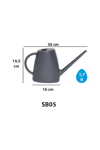 Serinova Sb05 Sulama Bidonu 1,7 Litre Antrasit Genel