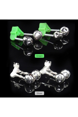 Folinda 30 Adet Yeşil Plastik Balıkçılık Alarm Zilleri - 8cm Uzunlukta Balık Tutma Uyarıcı