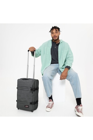 Eastpak Transıt'R S Black Denim Valiz Vfe-Ek0A5Ba777H1