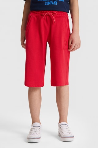 U.S. Polo Assn. U.s. Polo Assn. Erkek Çocuk Kırmızı Şort Örme 50320517-vr171 Basıc Kırmızı