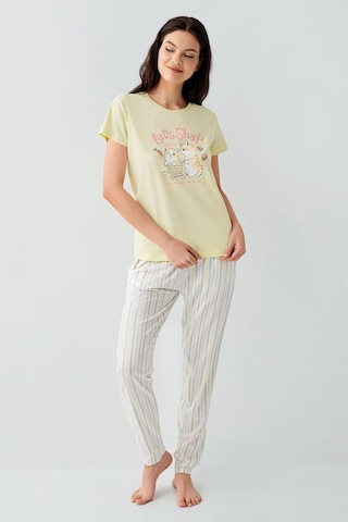 Arnetta Kadın Sarı Pijama Takım Sarı