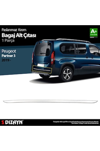 S-Dizayn Mercedes Vito W447 Krom Bagaj Çıtası 2014 Üzeri