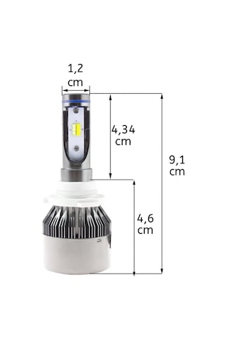 Led Far Ampulü Çift Renk Sarı Beyaz H8-36W-4800Lm-12V Laam495-1