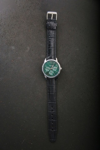 Hakiki Deri 18mm Akıllı Pimli Saat Kordonu Siyah - Beyaz