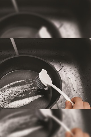 Çok Amaçlı Silikon Bulaşık Yıkama Lavabo Temizleme Fırçası Beyaz