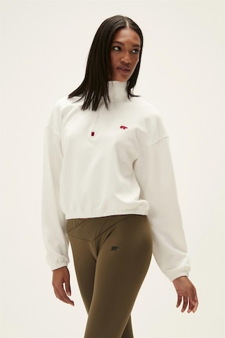 Bad Bear 22.04.12.004-c04 Scarlette Half Zip Kadın Sweatshirt Beyaz