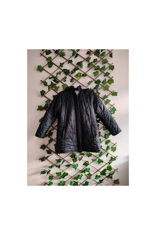 Çınar Boutique Kapitone Mont Siyah Siyah