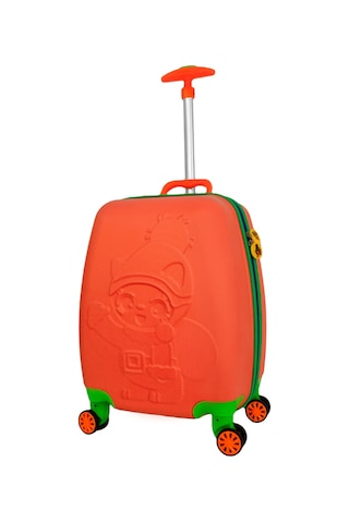 Wexta Wx-410 Disney Serisi Turuncu Kız Çocuk Çocuk Valizi Turuncu