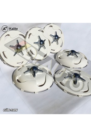 19.5 İnç Bombeli Yıldız Model Jant Kapağı 6'lı Takım