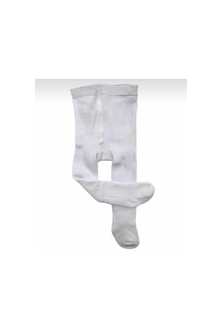 Çocuk Pamuklu Kilotlu Çorap Beyaz 0-15 Yaş Beyaz