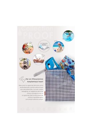 Proof Kirli Temiz Çantasi Dama Denim Çok Renkli