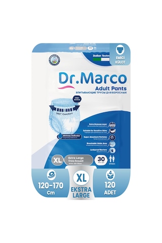 Dr. Marco Yetişkin Emici Külot XL 120'li