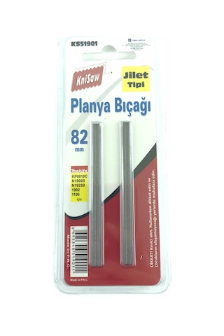 Knisaw Ks51901 Planya Bıçağı Jilet Tipi 82 Mm 2'li Set