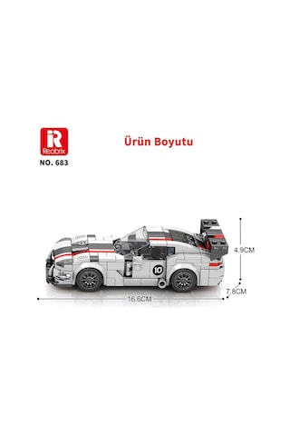 Reobrix Creator 683 Dodge Viper Spor Araba Yaratıcı Yapı Blok Seti Building Blocks - 419 Parça
